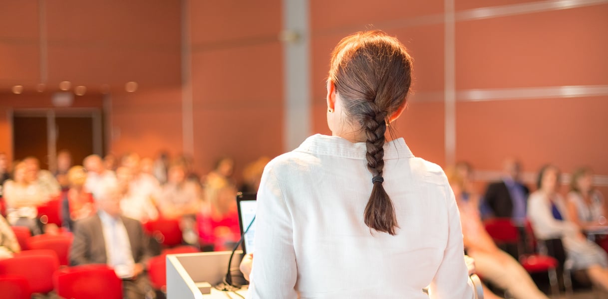 Female Academic Professor Lecturing at Faculty