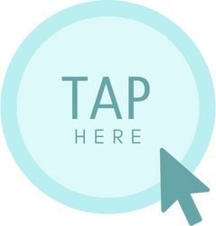 Tap Here Round Icon