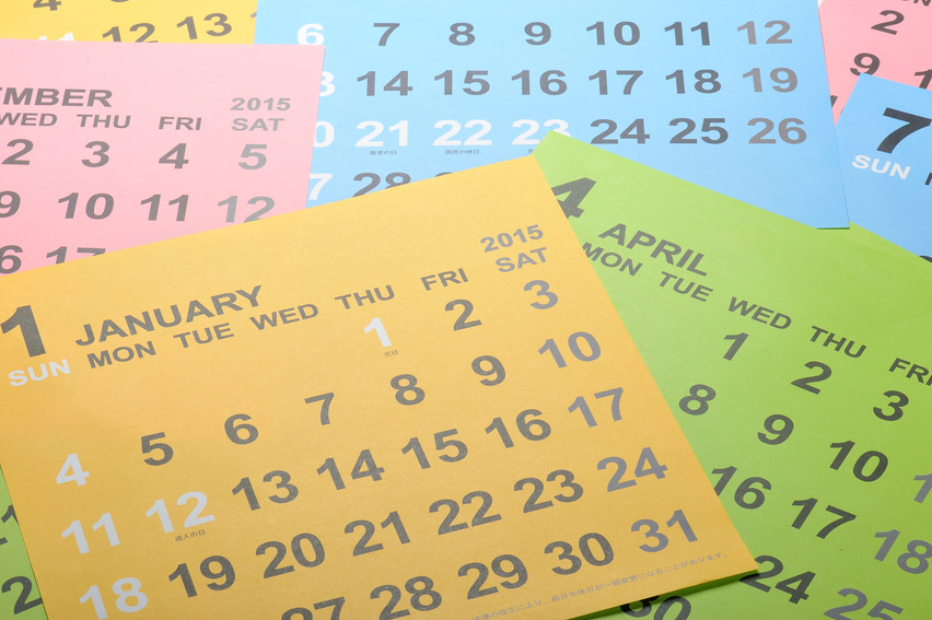 Colorful calendar