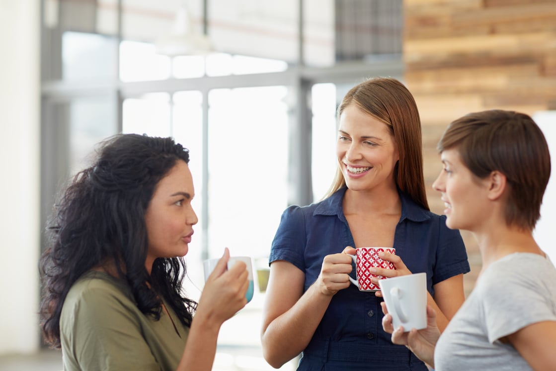 Improving interpersonal office relationships on their coffee break